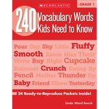 240 Vocabulary Words Kids Need to Know: Grade 1