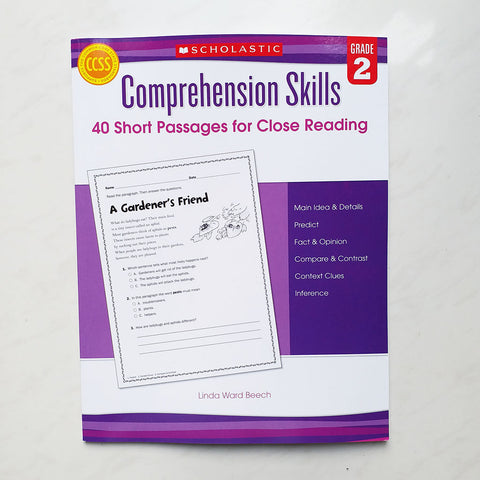 Comprehension Skills: 40 Short Passages for Close Reading: Grade 2