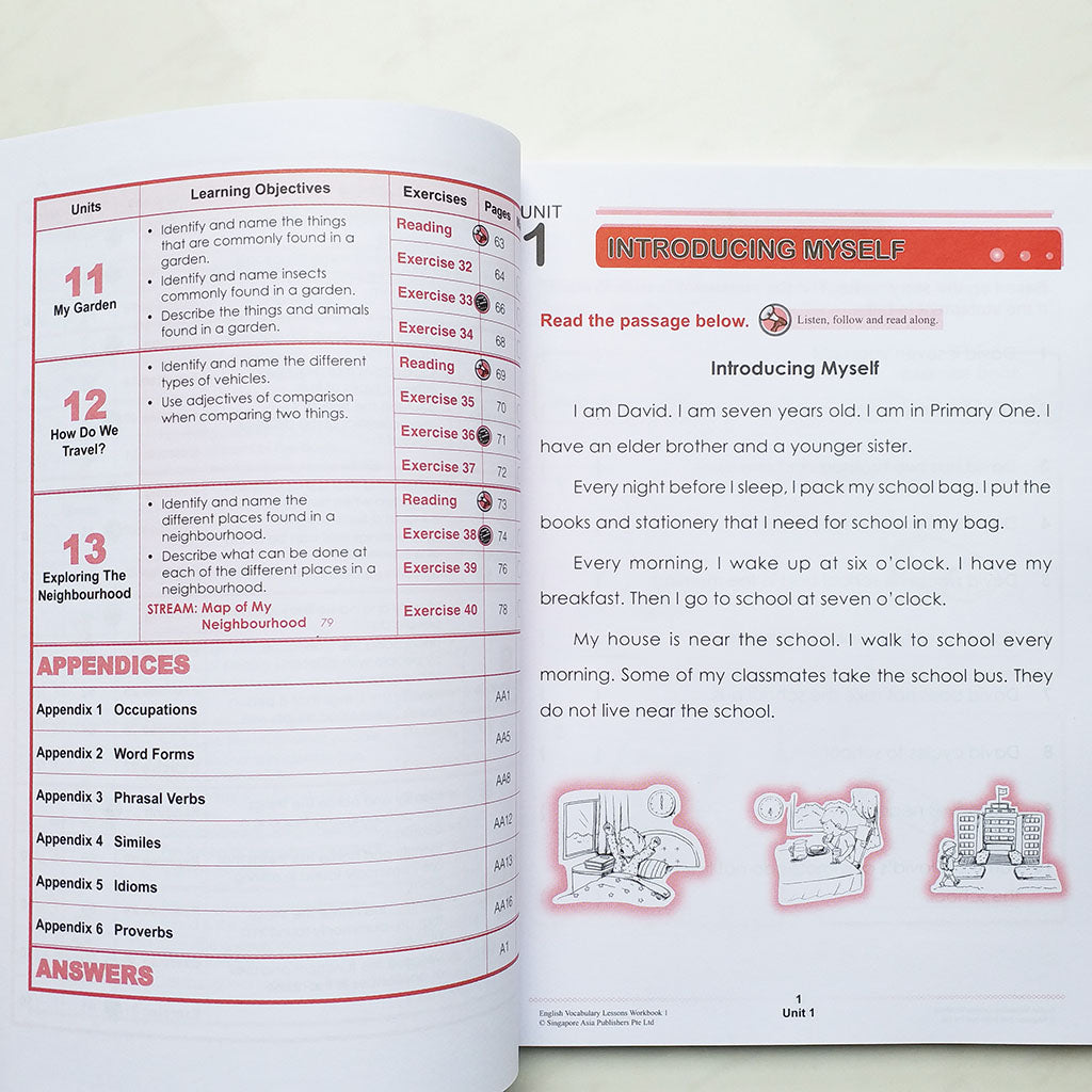 Vocab Lessons English Vocabulary Lessons 1 – DoMa Bookstore