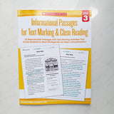 Informational Passages for Text Marking and Close Reading (Grade 3)