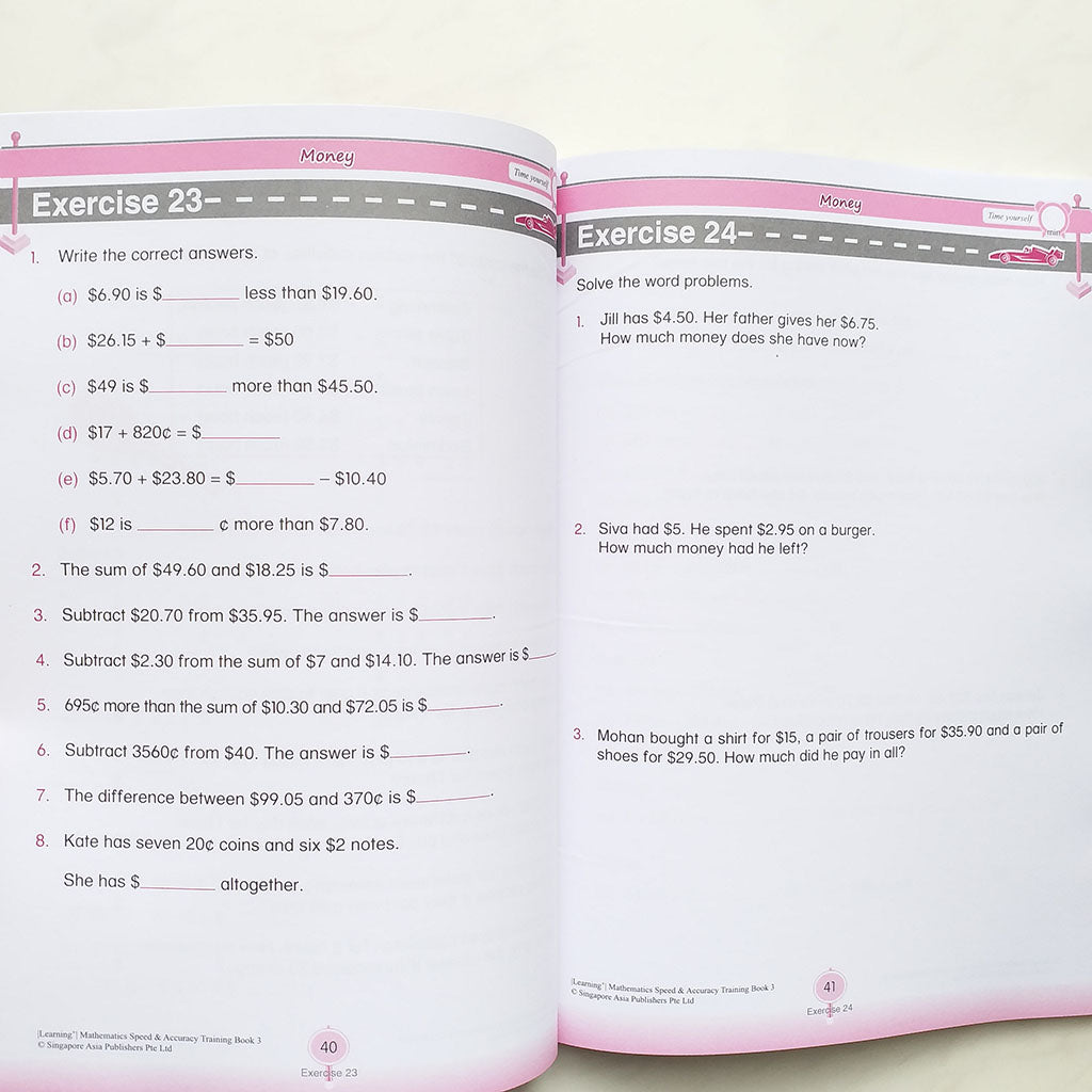 LEARNING+ Mathematics Speed & Accuracy Training Book 3 – DoMa Bookstore
