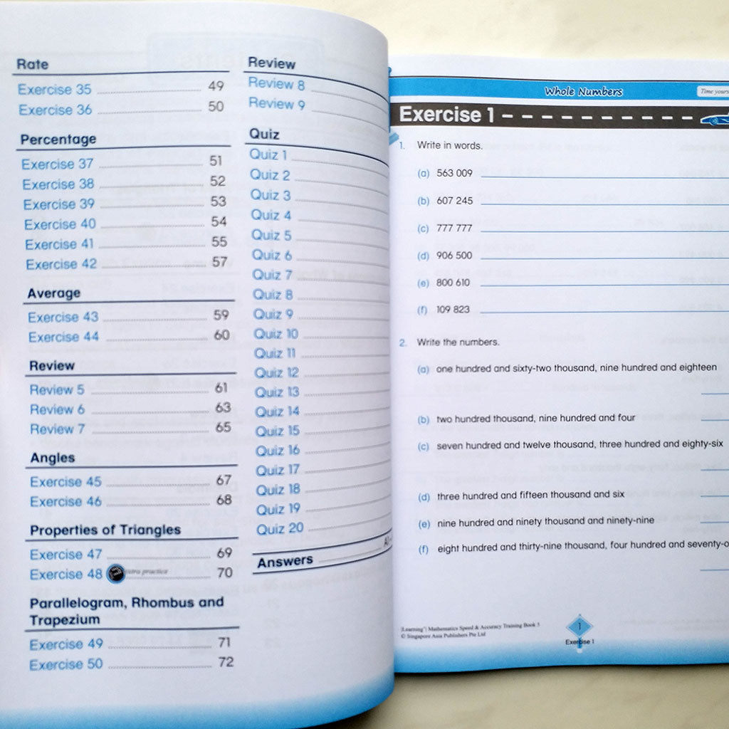 LEARNING+ Mathematics Speed & Accuracy Training Book 5 – DoMa Bookstore