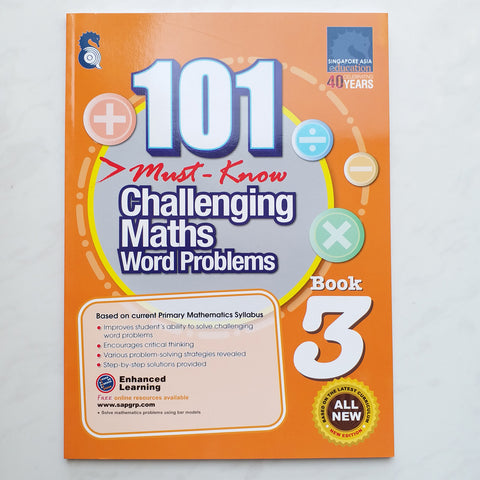 101 Must-Know Challenging Maths Word Problems Book 3
