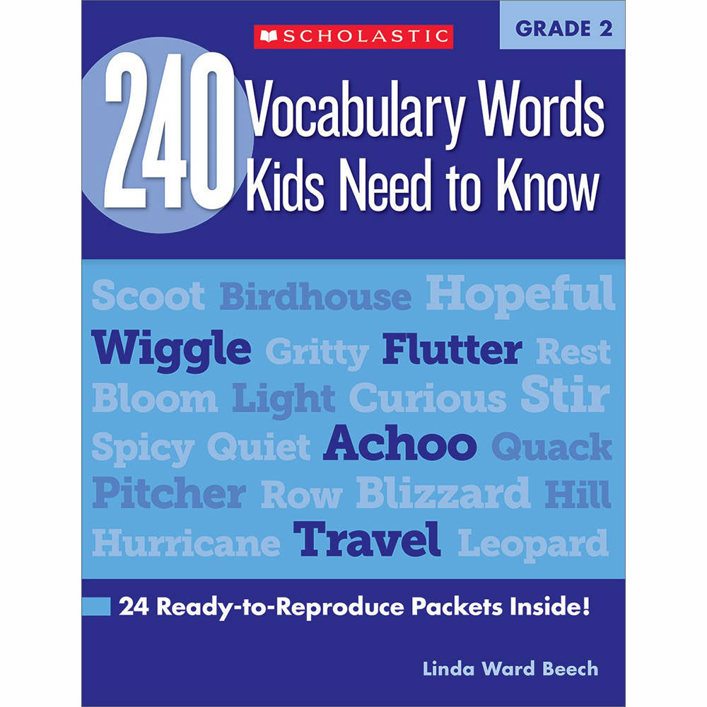240 Vocabulary Words Kids Need To Know Grade 2 240 Vocabulary Words Kids Need To Know Grade 2