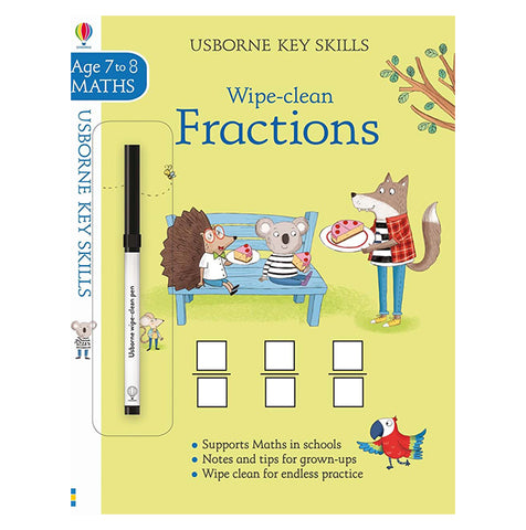 Key Skills Wipe-clean Fractions Age 7-8
