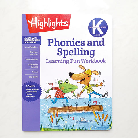 Phonics and Spelling Learning Fun Workbook (Kindergarten)